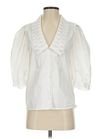 Sandro 3/4 Sleeve Blouse (view 1)