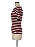 Current/Elliott Stripes Red Short Sleeve Turtleneck Size Med (2) - photo 5