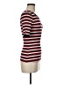 Current/Elliott Stripes Red Short Sleeve Turtleneck Size Med (2) - photo 4