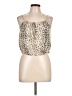 Weekend 100% Rayon Tan Sleeveless Blouse Size L - photo 1