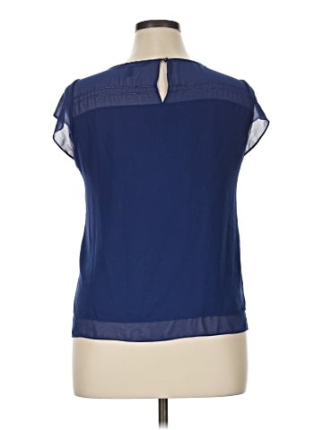 White House Black Market Short Sleeve Blouse (view 2)