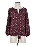 West Kei 100% Polyester Burgundy 3/4 Sleeve Blouse Size S - photo 1