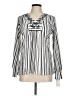 Skye's The Limit Silver Long Sleeve Blouse Size M - photo 1