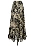 Rosebud Animal Print Silver Casual Skirt Size S - photo 1
