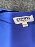 Express 100% Polyester Blue Long Sleeve Blouse Size S - photo 7