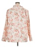 Chaps 100% Cotton Floral Pink Long Sleeve Blouse Size 2X - photo 2