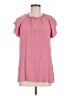 Old Navy 100% Rayon Pink Short Sleeve Blouse Size M - photo 1