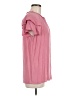 Old Navy 100% Rayon Pink Short Sleeve Blouse Size M - photo 4