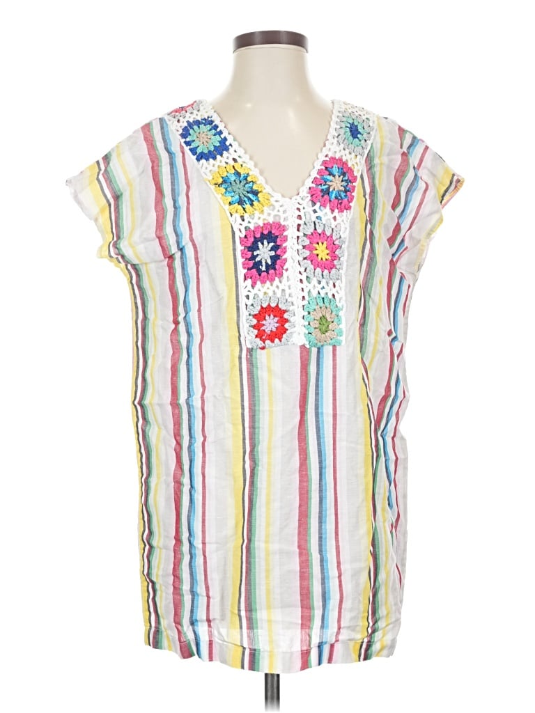 Pre-owned Vilagallo Short Sleeve Blouse In White