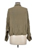 O'Neill 100% Viscose Solid Green Long Sleeve Blouse Size M - photo 2