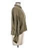 O'Neill 100% Viscose Solid Green Long Sleeve Blouse Size M - photo 4