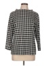 Talbots Checkered-gingham Black Pullover Sweater Size L - photo 1
