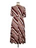 ELOQUII Elements Stripes Brown Casual Dress Size 20 - photo 2