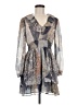 Zara Paisley Gray Cocktail Dress Size M - photo 1