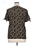 ModCloth 100% Polyester Black Short Sleeve Blouse Size XL - photo 2