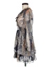 Zara Paisley Gray Cocktail Dress Size M - photo 5