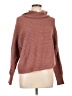 Pink Rose Brown Turtleneck Sweater Size L - photo 1