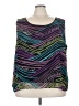 Anna Maxwell 100% Polyester Purple Sleeveless Blouse Size 32 - photo 1