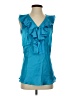Violet & Claire 100% Polyester Teal Sleeveless Blouse Size S - photo 1