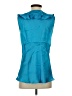 Violet & Claire 100% Polyester Teal Sleeveless Blouse Size S - photo 2
