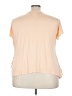 Roaman's 100% Rayon Orange Short Sleeve Top Size 26 (2X) - photo 2
