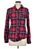 BDG 100% Cotton Plaid Red Long Sleeve Button-Down Shirt Size M - photo 1