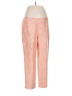 Ann Taylor 100% Silk Checkered-gingham Orange Silk Pants Size 8 - photo 1