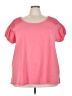 Only Necessities Pink Short Sleeve Top Size 3X - photo 1