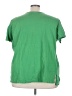 Roaman's 100% Cotton Green Short Sleeve Top Size 30 (3X) - photo 2