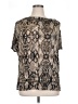Jaclyn Smith Silver Brown Short Sleeve Blouse Size XL - photo 1