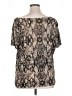 Jaclyn Smith Silver Brown Short Sleeve Blouse Size XL - photo 2