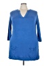 Soft Surroundings Blue 3/4 Sleeve Top Size 3X - photo 1