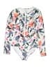 Jantzen Floral White Rash Guard Size L - photo 1