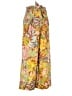 Cara Cara 100% Linen Tropical Yellow Linen Pants Size 4 - photo 1