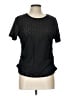 Rose + Olive Black Short Sleeve Top Size L - photo 1