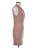 Haute Monde Solid Tan Cocktail Dress Size M - photo 4