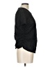 Rose + Olive Black Short Sleeve Top Size L - photo 4
