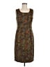 Coldwater Creek Paisley Brown Cocktail Dress Size 8 - photo 1