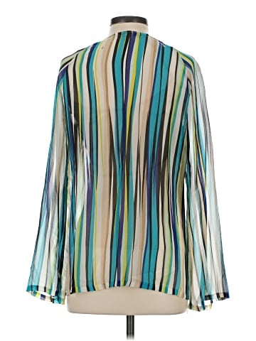 Trina Turk Long Sleeve Silk Top (view 2)