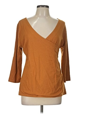 Soft Surroundings 3/4 Sleeve Top (view 1)