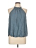 Mustard Seed Blue Sleeveless Blouse Size L - photo 1