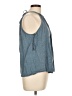 Mustard Seed Blue Sleeveless Blouse Size L - photo 4