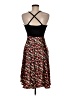 Intrigue Floral Black Cocktail Dress Size M - photo 2