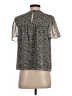 J.Crew 100% Polyester Black Short Sleeve Blouse Size 4 (petite) - photo 2