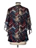 Robert Louis 100% Polyester Blue 3/4 Sleeve Blouse Size L - photo 2