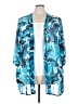Catherines 100% Polyester Blue Kimono Size 5X - photo 1