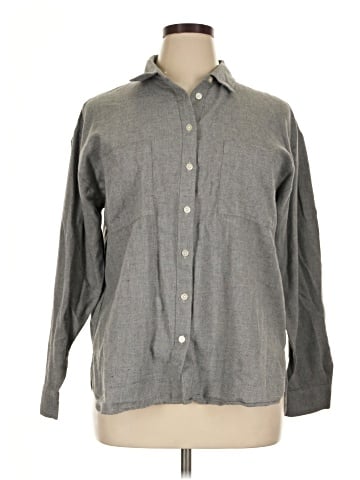 Ann Taylor LOFT Long Sleeve Button-Down Shirt (view 1)