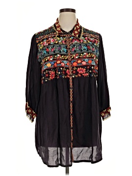 Johnny Was 3/4 Sleeve Blouse
