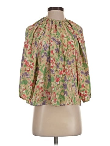 Tucker by Gaby Basora 3/4 Sleeve Silk Top (view 1)