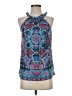 Etcetera 100% Silk Blue Sleeveless Silk Top Size 2 - photo 1